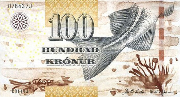100 крон Фарерских островов 2011 года. Р-30