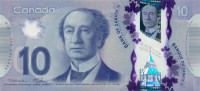 10 долларов Канады 2013 года p107a