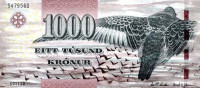 1000 крон Фарерских островов 2011 года. Р-33