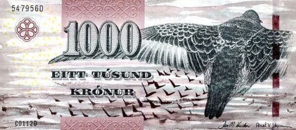 1000 крон Фарерских островов 2011 года. Р-33