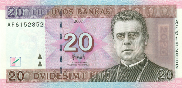 20 лит Литвы 2007 года р69