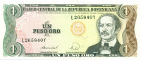 1 песо Доминиканской республики 1988 года р126с