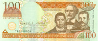 100 песо Доминиканской республики 2009 года р177b