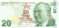 20 лир Турции 2009 года p224a