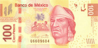 100 песо Мексики 2013 года р124