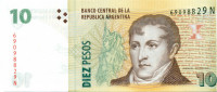 10 песо Аргентины 2003 года р354(6)