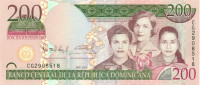 200 песо Доминиканской республики 2009 года р178А