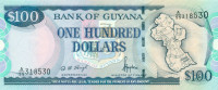 100 долларов Гайаны 1999-2005 годов р31(2)