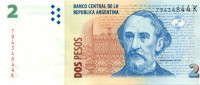 2 песо Аргентины 2002 года р352
