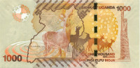 1000 шиллингов Уганды 2010 года р49a