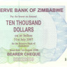 10.000 долларов Зимбабве 2007 года p46