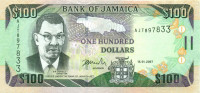 100 долларов Ямайки 2011 года р84c