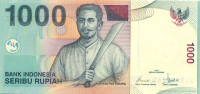 1000 рупий Индонезии 2002 года р141c