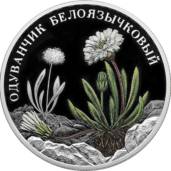2 рубля. 2022 г. Одуванчик белоязычковый