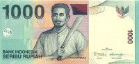 1000 рупий Индонезии 2011 года р141k