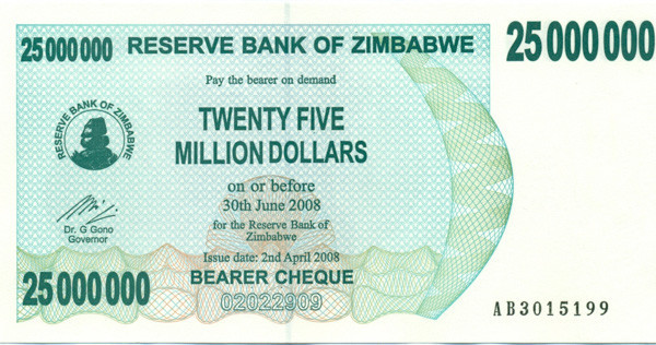 20 000 000 долларов Зимбабве 2008 года p56