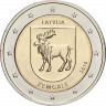 2 евро, 2018 г. Латвия. Историческая область Земгале