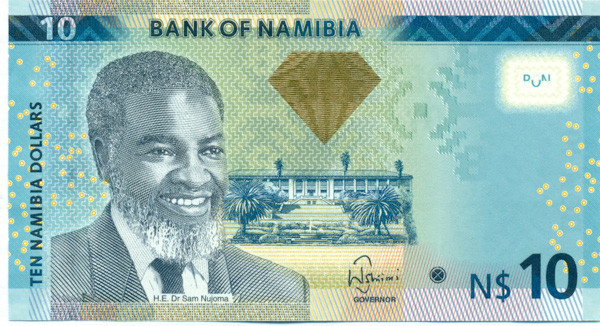 10 долларов Намибии 2012-2013 года p11