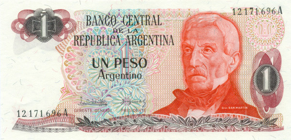 1 песо Аргентины 1983-1984 годов р311
