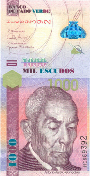 1000 эскудо Кабо-Верде 2007 года р70