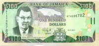 100 долларов Ямайки 2011 года р84f