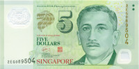 5 долларов Сингапура 2010 года p47b