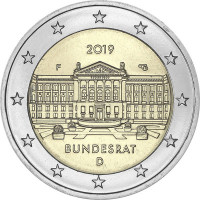 2 евро, 2019 г. Германия. Бундесрат