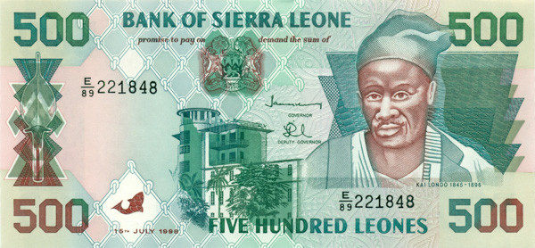 500 леоне Сьерра-Леоне 1995-2003 года р23